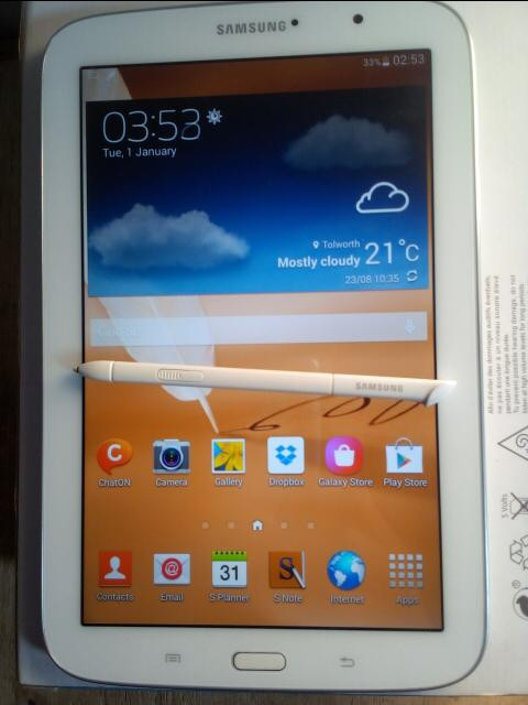 Samsung Galaxy note 8 tablet